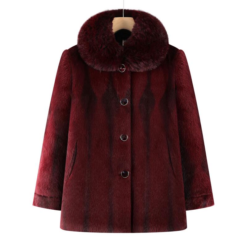 Elderly Women's Winter Cotton Padded Jacket