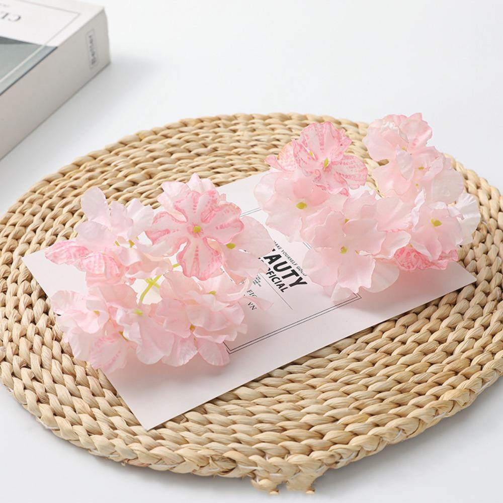 5/10Pcs Artificial Burnt Edge Flower Heads Artificial Silk Home Restaurant Vase Decoration DIY Mother's Day Bridal Wedding Decor