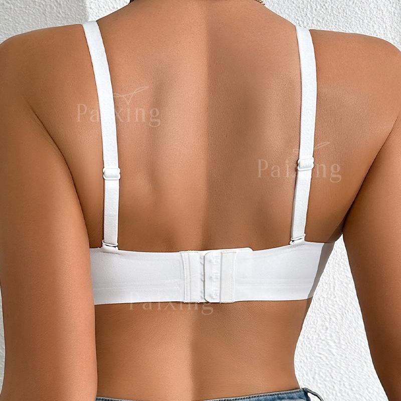 Women Seamless Deep V Thin Bra Soft Support Comfortable U Back Sexy Wireless Bra