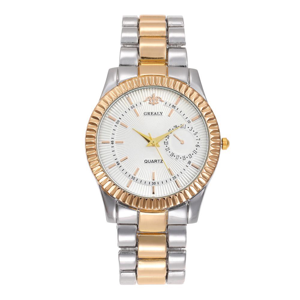 Women's & Men's Fashion Quartz Watch with Alloy Strap