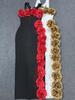 Floral One-Shoulder Bandage Party Dress - European & American African Fashion