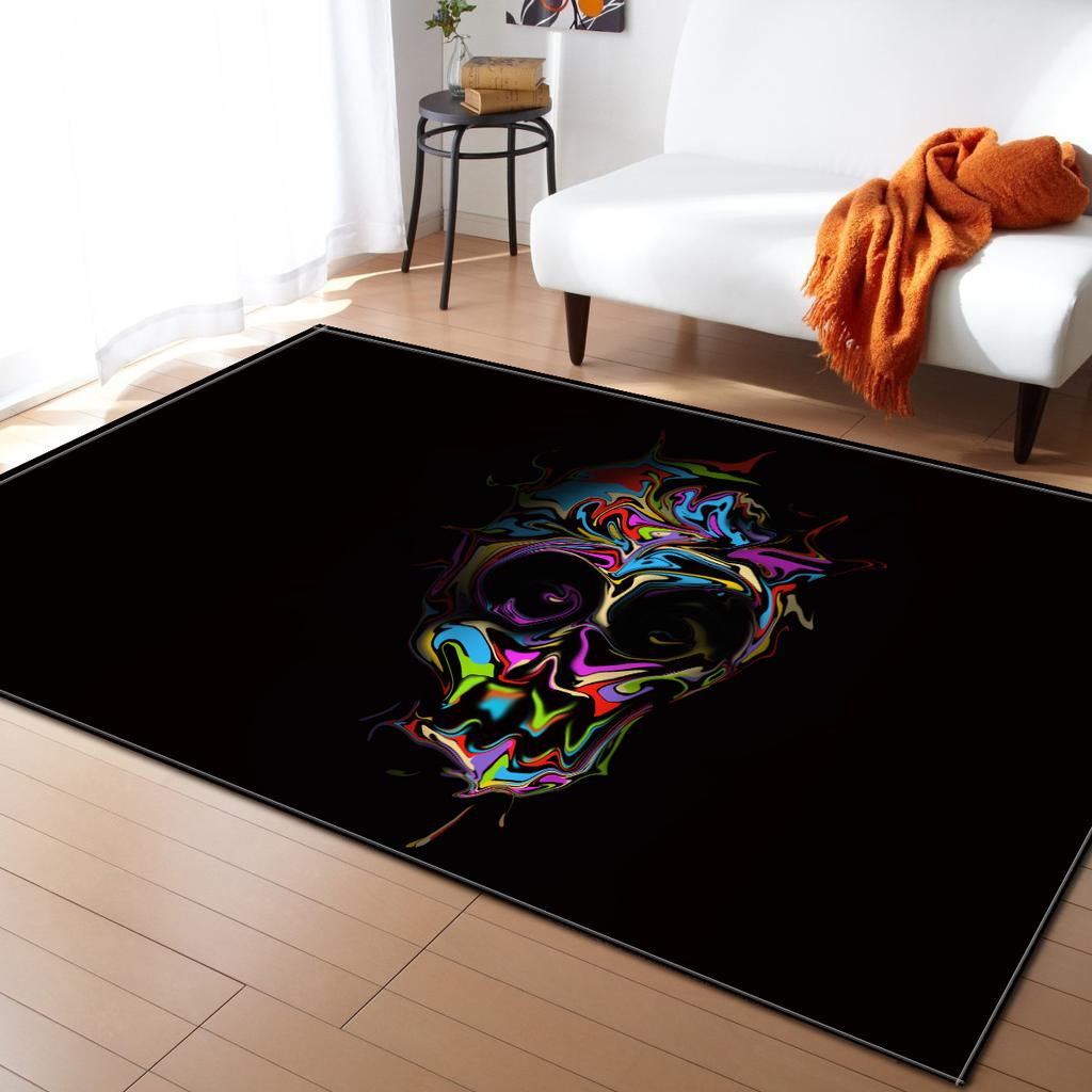 Skull Living Room Carpet Bedroom Dining Room Floor Mat