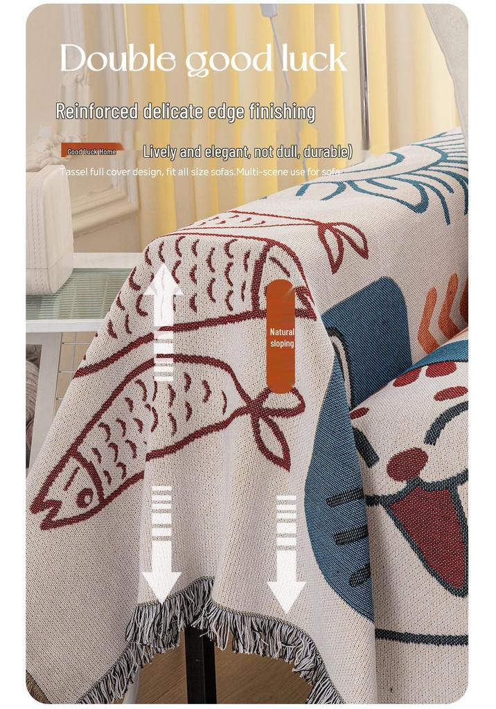 Custom Anti-Scratch Dustproof Sofa Cover - Universal, Non-Slip, All-Season Protection