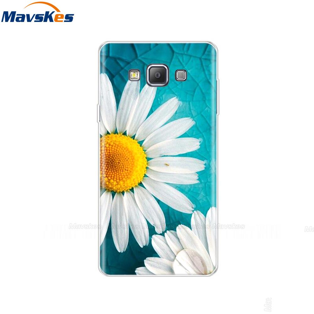 Silicon Phone Case For Samsung Galaxy A3 2015 Flower Cat A300 Soft TPU Back Cover For Samsung A3 2015 A300H A3000 SM-A300F pop