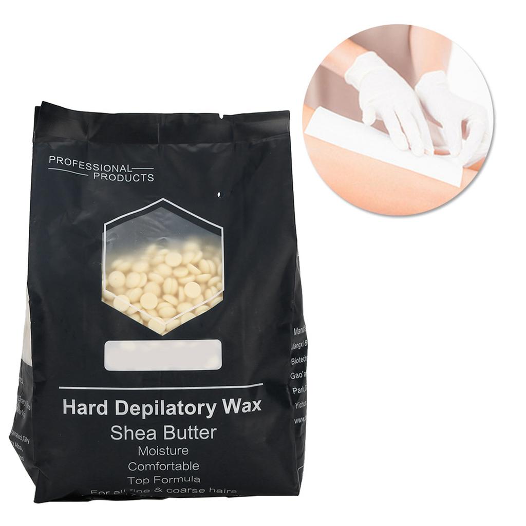 500g Hair Removal Wax Bean Body Hair Removal Wax Bean for Face Leg ArmpitMilk White