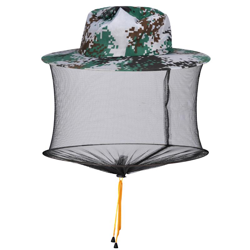 1pcs Bee Keeper Hat With Mosquito Net Prevent Beekeeping Protective Bee Insect Net Veil Hat Outdoor Sunshade Beekeeper Supplies