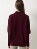 Women's High Neck Batwing Sleeve Knit Wool Sweater - Cozy Winter Style