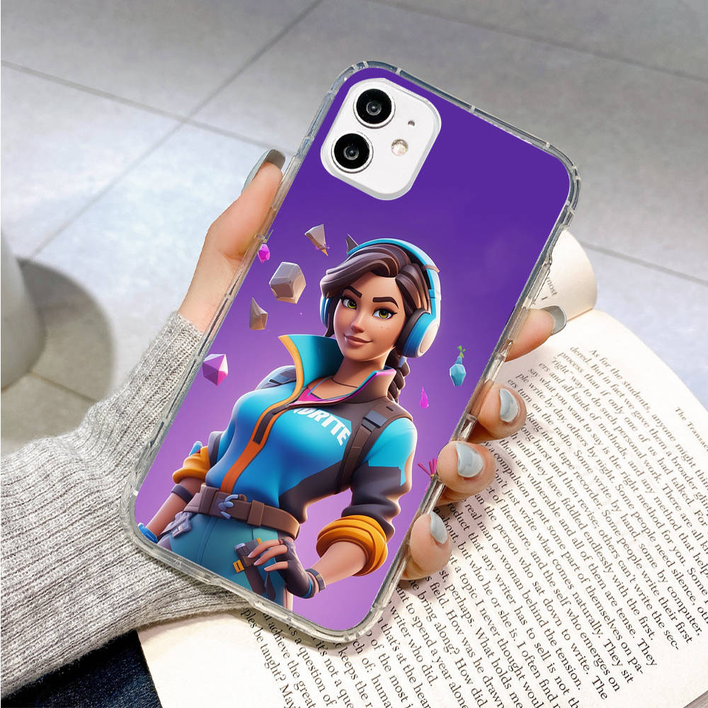 Hülle für Samsung A04 A14 A23 A34 A54 M23 M33 M52 M53 Realme 10 9 C30S C35 C55 VIVO Y02S Y21 Y51 X80 Pro Transparente Hülle FI3 Fortnite Lustig