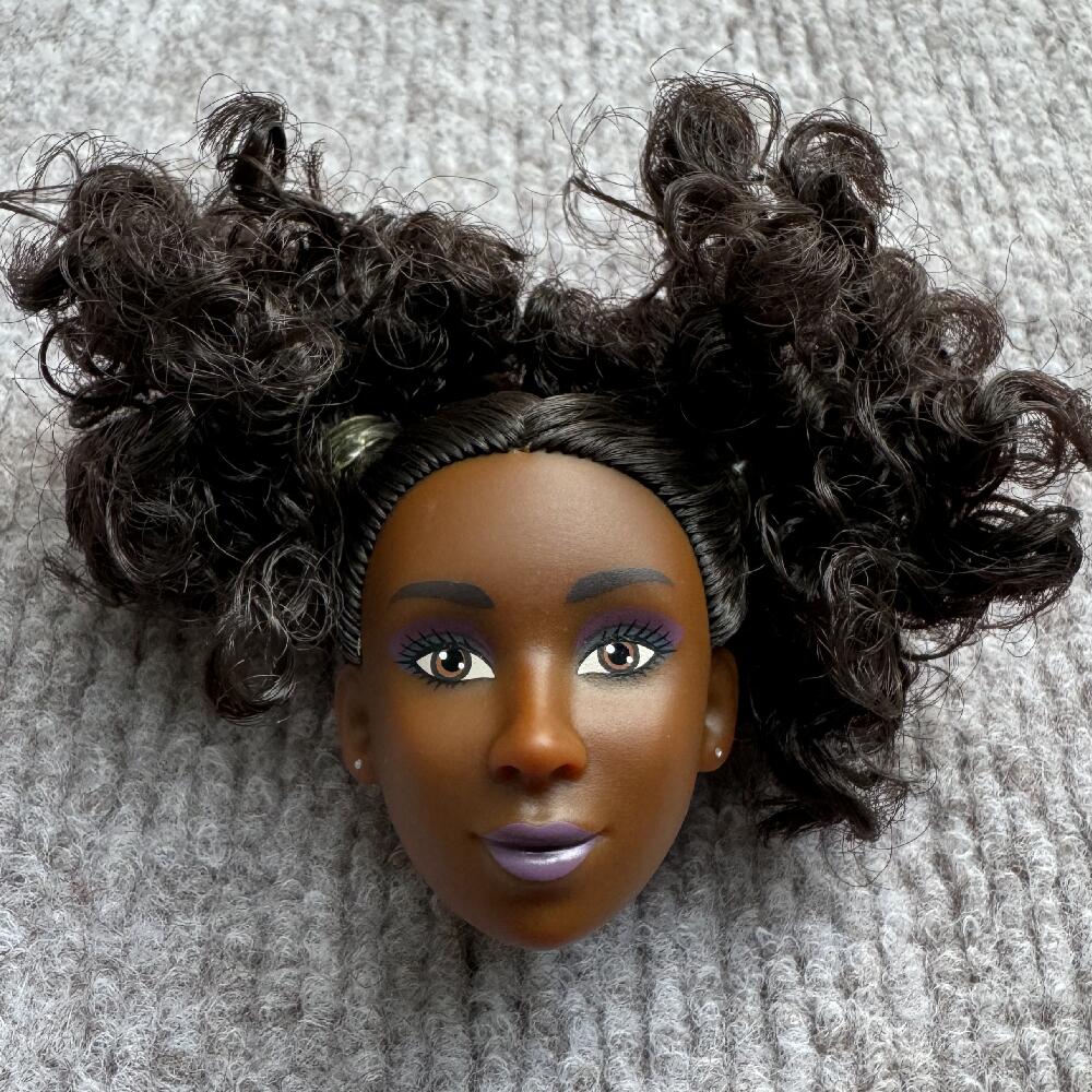 1/6 Dark Skin Tone Doll Figures Heads Joints Movable Solid Doll 30cm DIY Doll Playing Parts