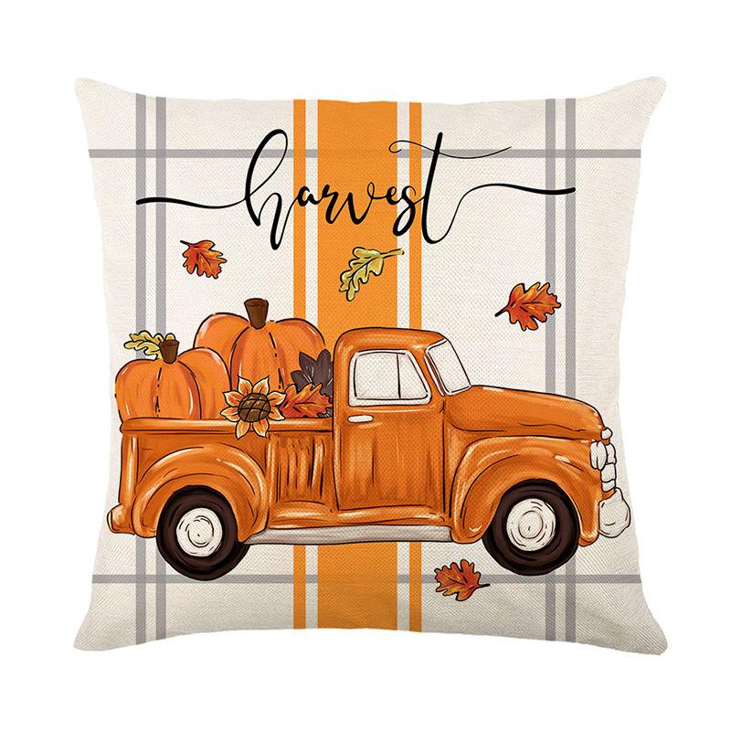 Autumn New Home Floral Print Pillow Case Holiday Gift Nap Sofa Car Gift Pillow