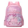 Adorable Cartoon Backpack For Kids Breathable Pu Material School Bag With Curved Straps