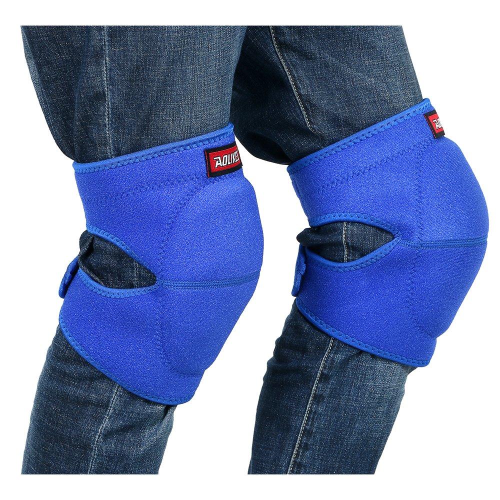 

Ludus Felix Колено Колено Работа Колено Набор из 2 Накладок, Защит, Накладок, (Синий, Большой) синий