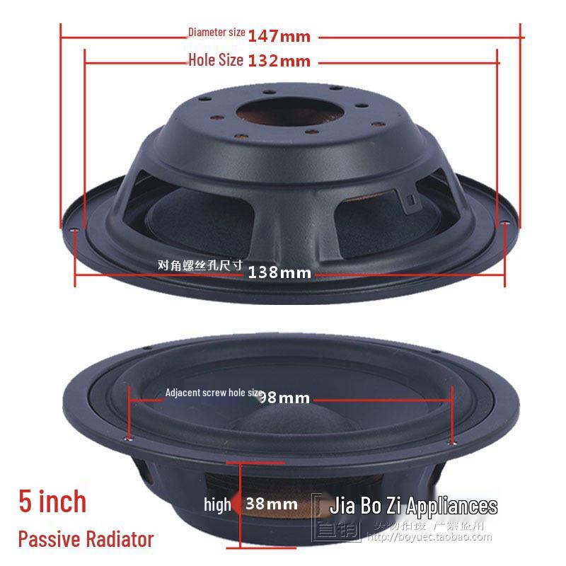 34568 Inch Passive Radiator Bass Speaker Unit