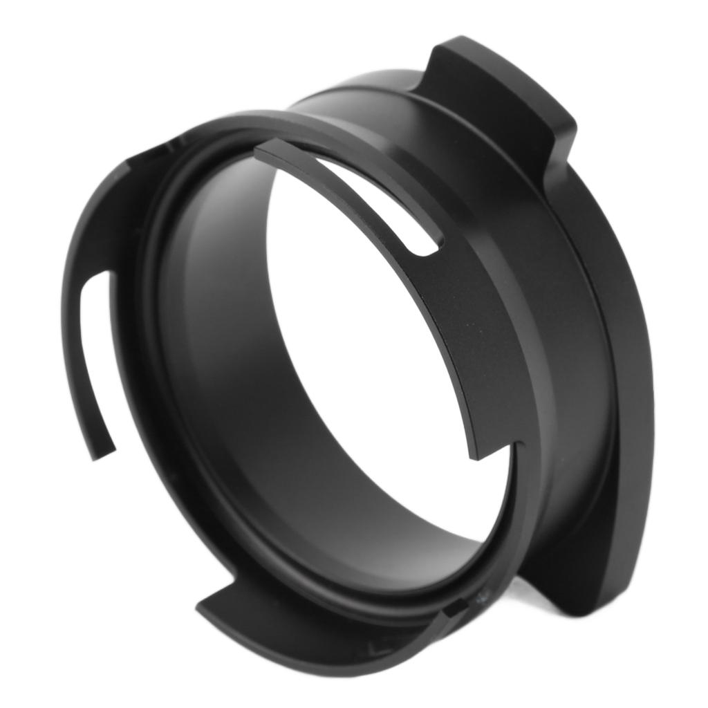 Dosing Funnel Aluminium Alloy Splash Proof Rotatable Coffee Dosing Ring for 54mm Portafilter Black