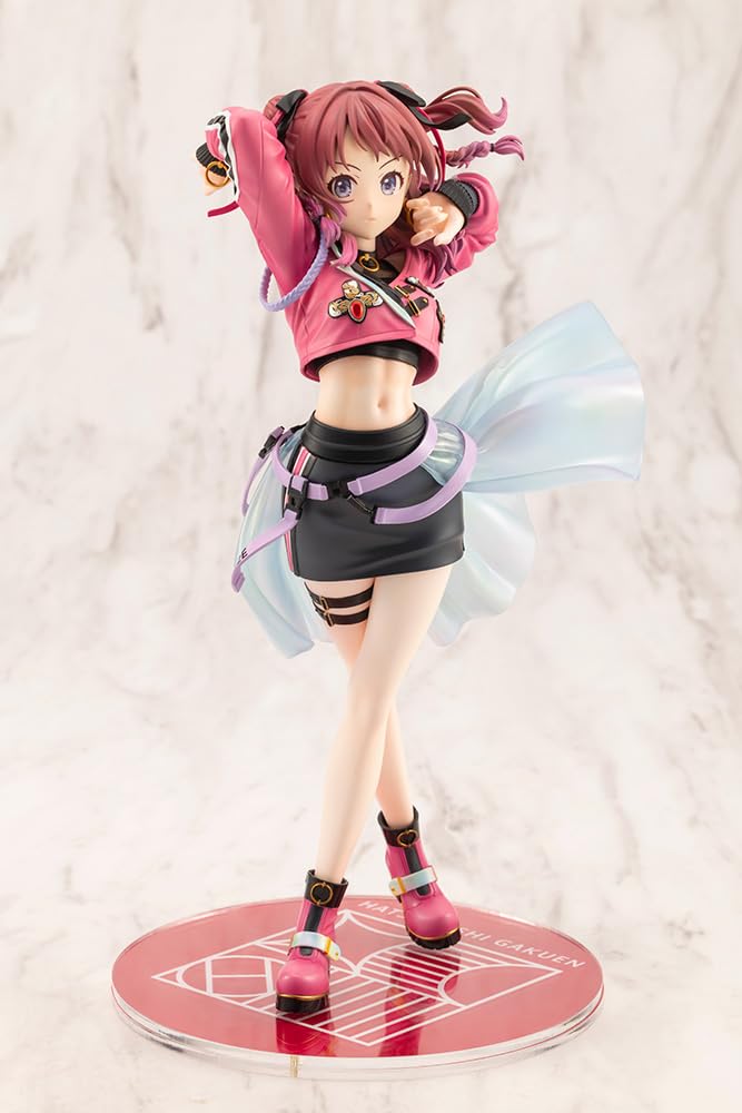 Kotobukiya Gakuen Idolmaster Hanaumi Saki My Scale Approximately 240mm PVC Painted Finished Figure -Fighting Way- 1/7