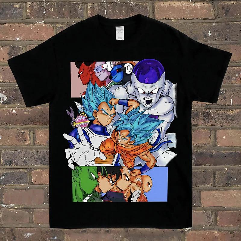

Dragonball Z Косплей Аниме Манга Футболка Майка Хлопок S