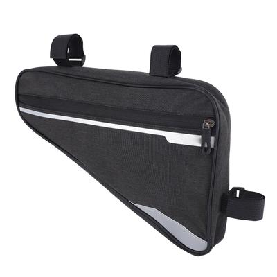 Bike Triangle Frame Bag 1.2L Polyester Fiber Waterproof Bike Under Top Tube Corner Pouch for
