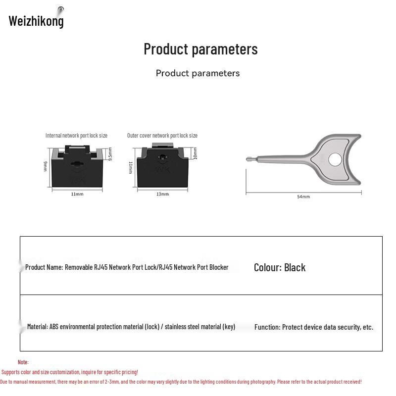 RJ45 Network Port Security Lock Kit