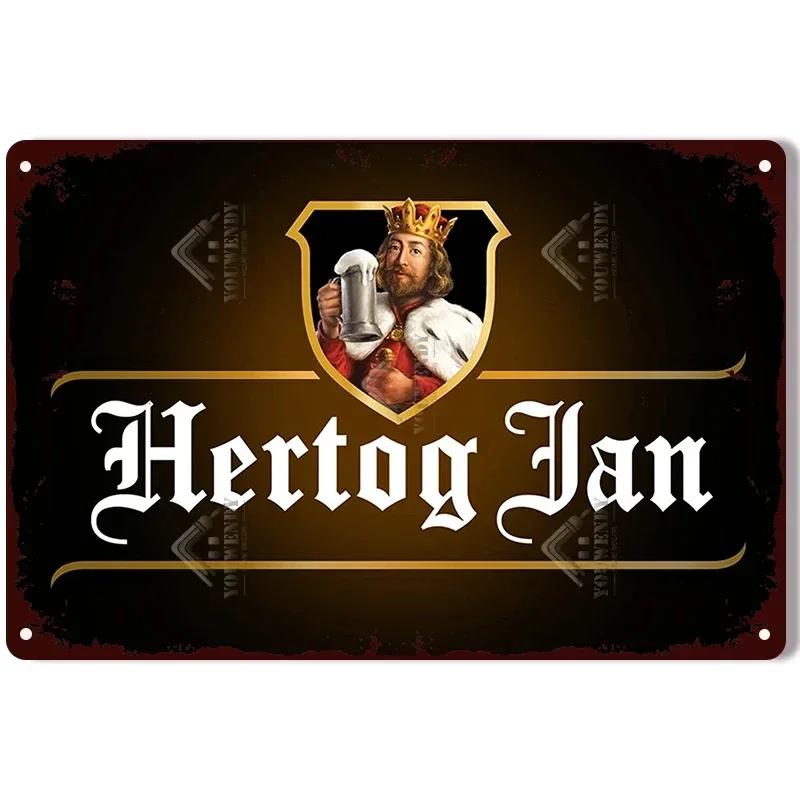 

Retro Hertog Jan Metal Sign - Exquisitely Crafted Tin with Vivid Paint, Ideal for Bar & Club Decor to Create a Mesmerizing Mural 20x30cm（7.8x11.8inch）