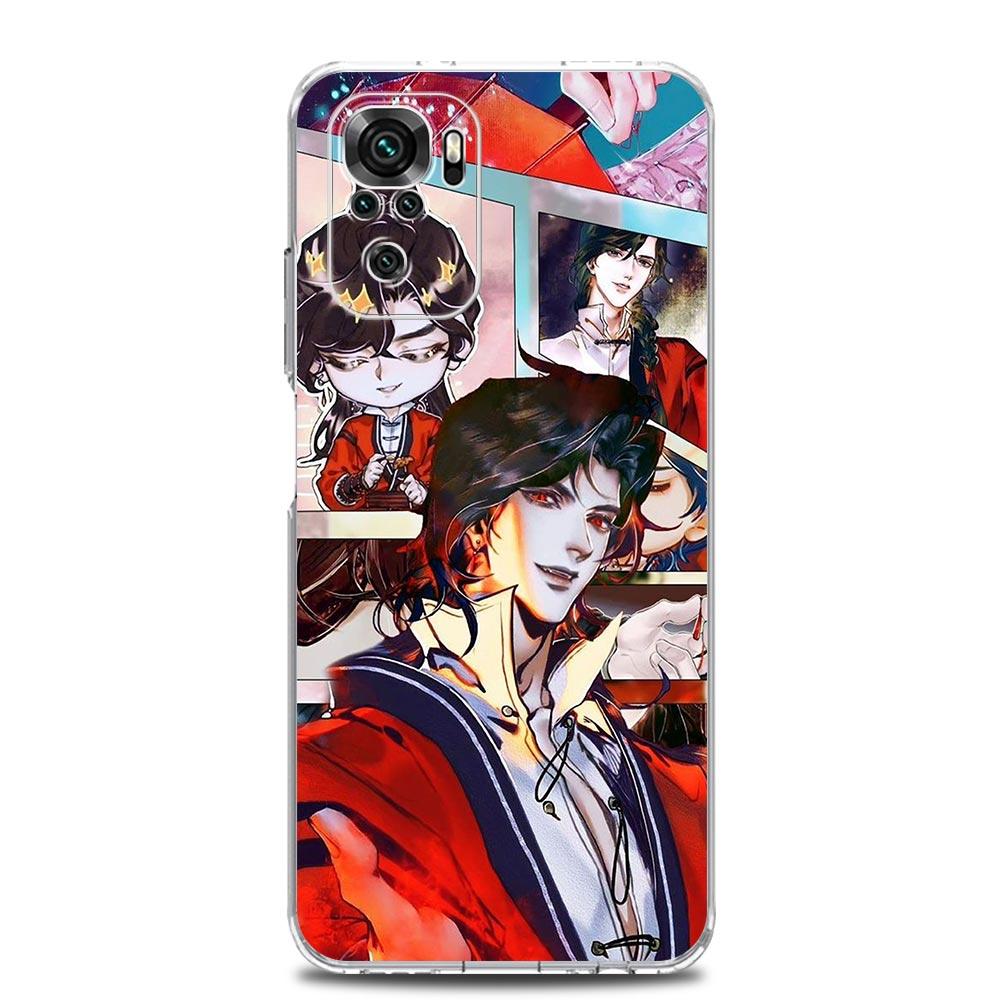 Heaven Official's Blessing Chinese Clear Phone Case For Xiaomi Redmi Note 12 5G 9S 9 8 10 11 Pro+ 9T 8T 10C 9C 9A 7 Pro Cover