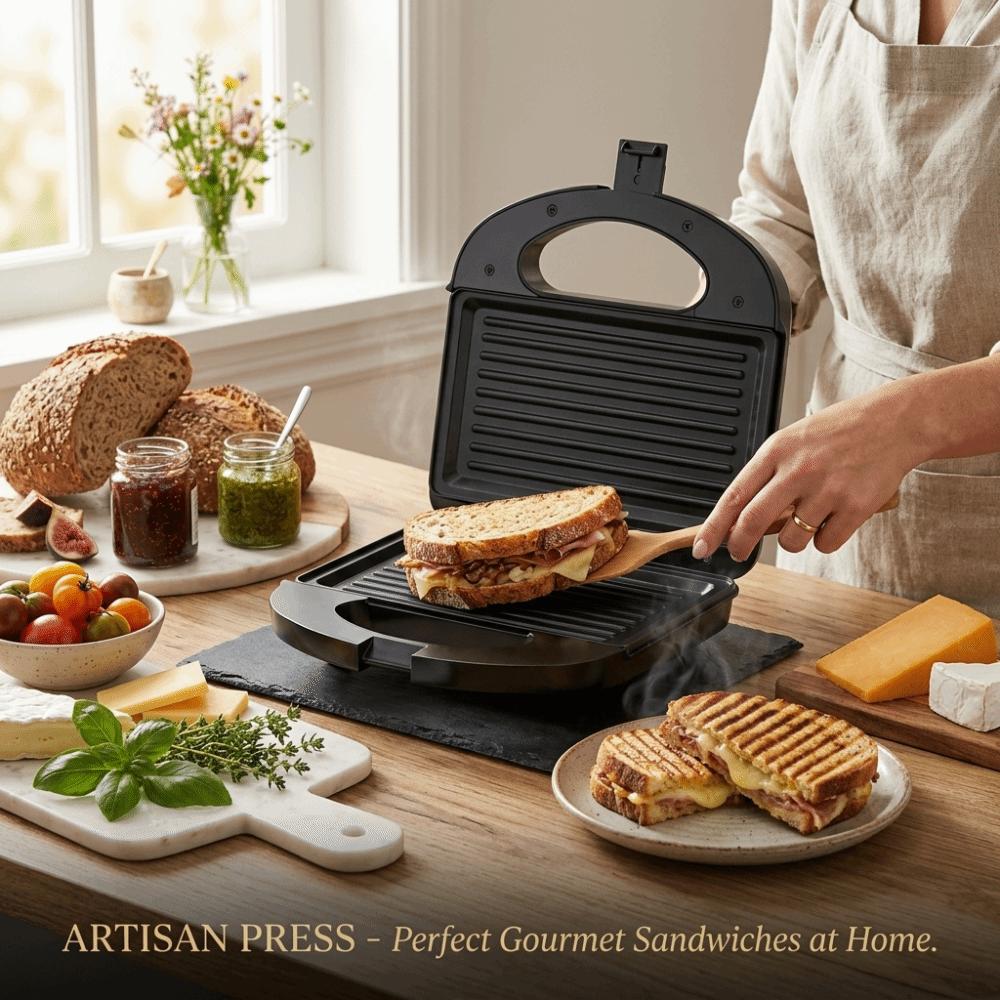 Multifunctional Waffle Sandwich Press Double-Sided Heating Cooking Machine  Small Apartments