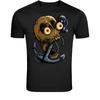 Nautical Skull Anchor T-Shirt - Sailor Pirate Anchor Skull