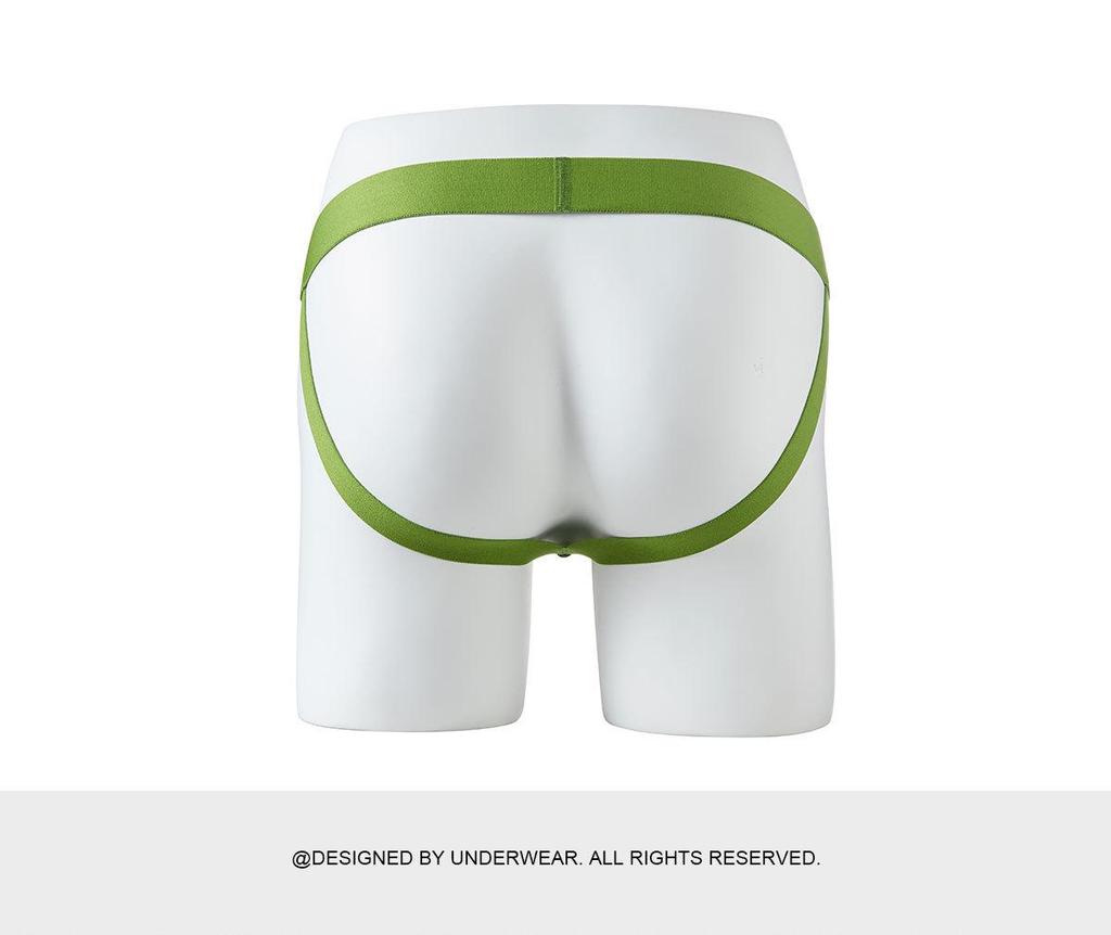 Men's Backless Lace-up Butt-Lifting T-Pants with Elastic Band