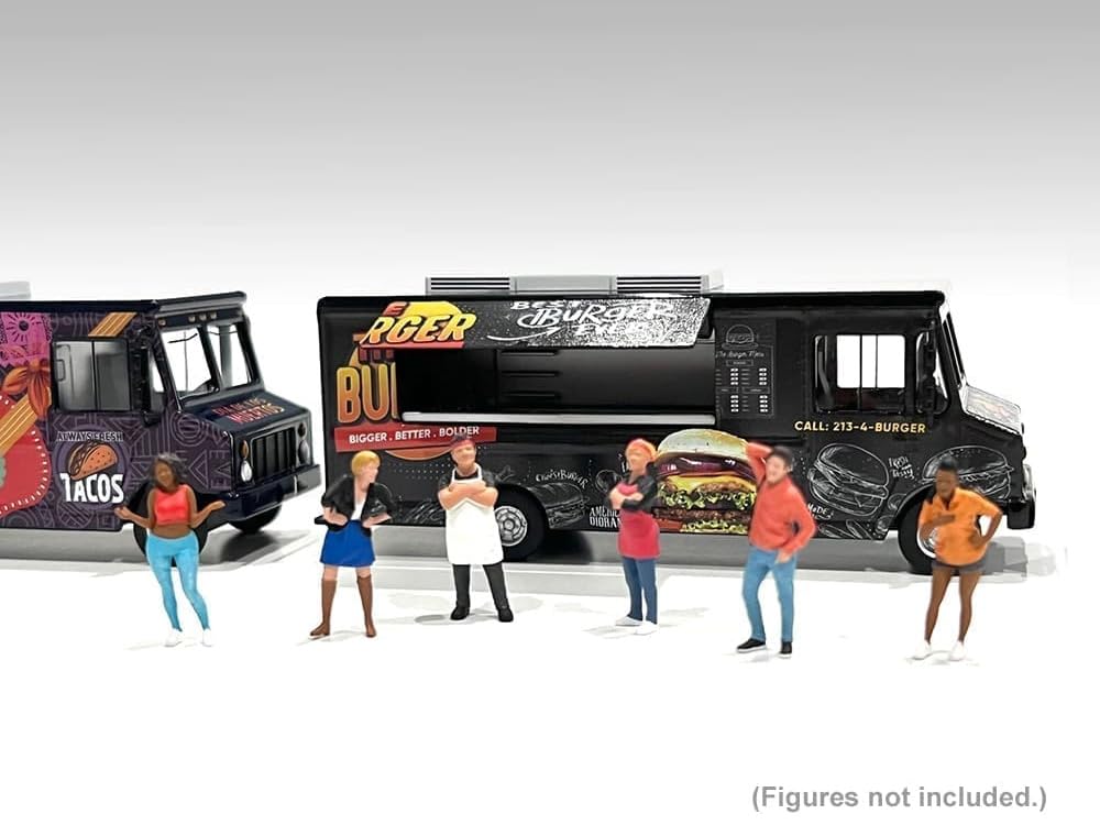 MiJo Toys Exclusive American Diorama 164 Scale - Food Truck The Burger Truck