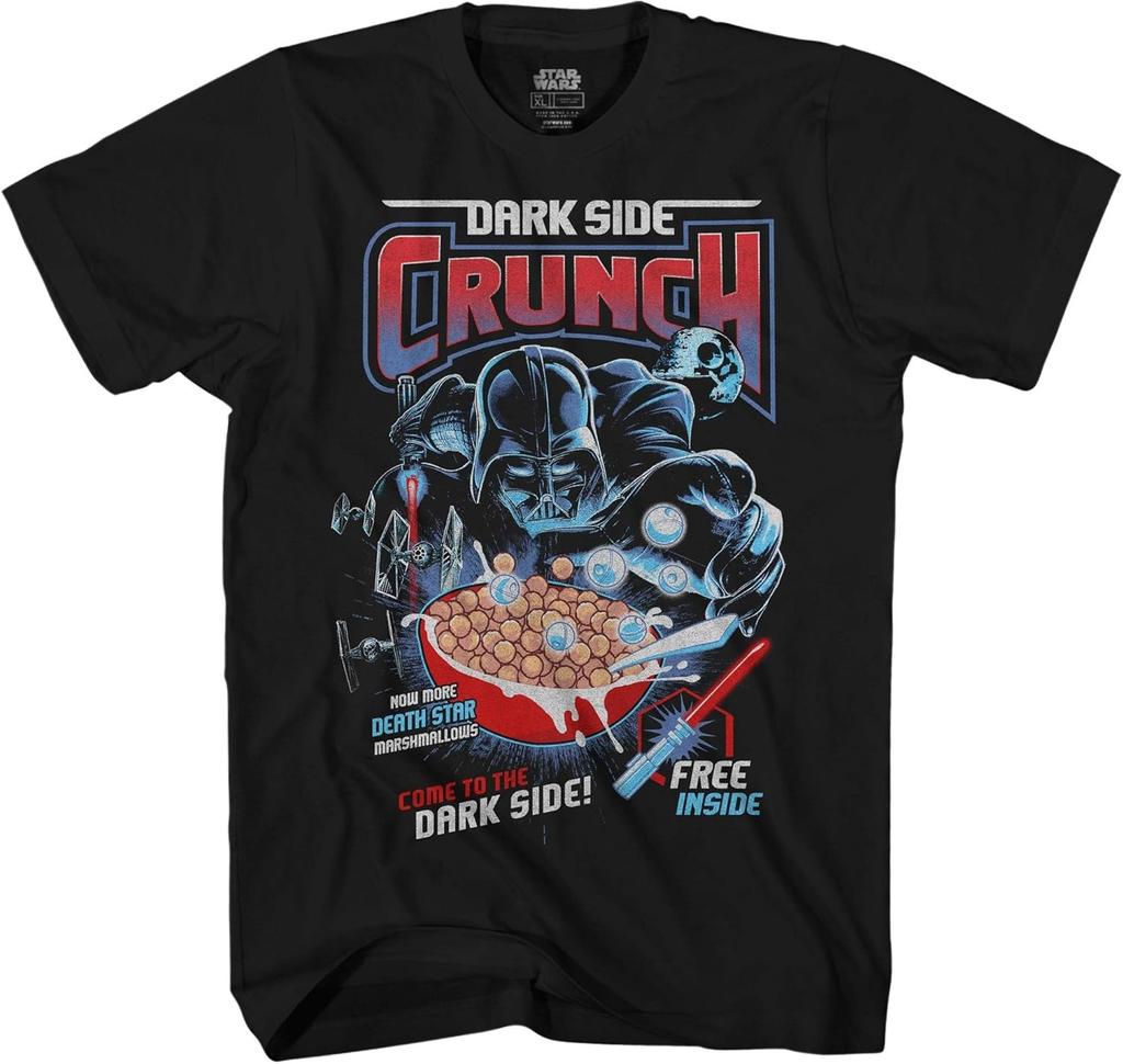 STAR WARS Darth Vader Dark Side Crunch Cereal T-Shirt for Adults