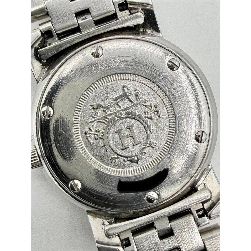 Used HERMES Carrick CA1.220 combination watch in operation