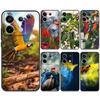 Djur Papegoja Fåglar Fodral För Xiaomi Redmi Note 13 Pro 12 11 8 9 10 Redmi Note 12S 11S 10S 9S 10C 12C 13C Skydd