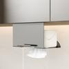under Cabinet Paper Towel Holder Space Saving Tissue Box Holder No Drilling Tissue Dispenser with Mobile Phone Holder for Kitchen