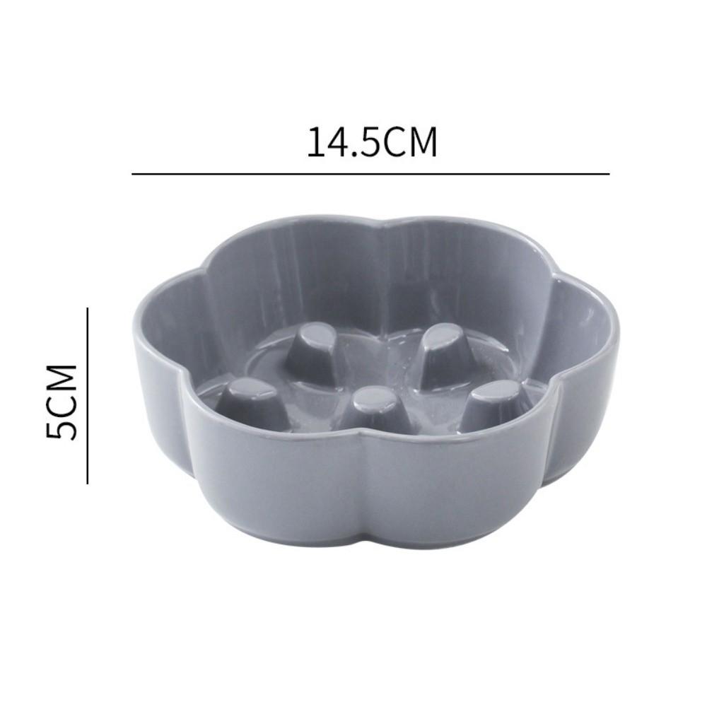 Neck Guard Slow Feeder Bowl Large Diameter Cat Water Bowl Ceramic Raised Pet Bowl  Household Use