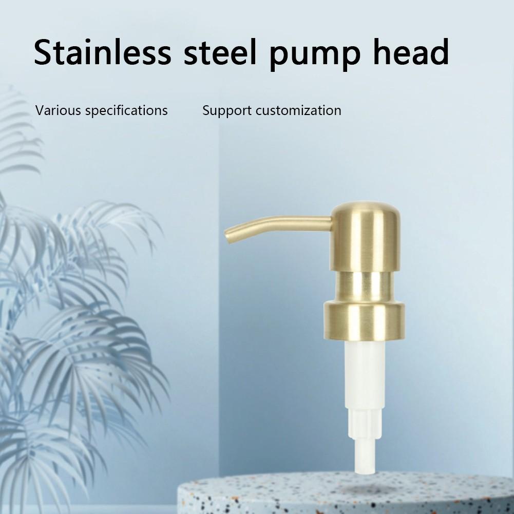 Easy to Install Stainless Steel Pump Head Compatible with Bottles