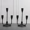 Retro 3 Arm Iron Candelabra Taper Candlestick Candle Holders For Table Centerpiece And Ambients Lighting Home Decoration