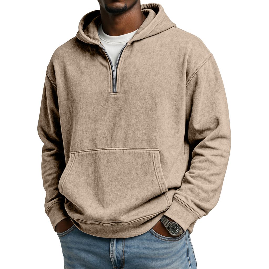 Men's 1/4-Zip Hooded Sweatshirt