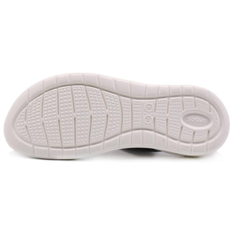 Crocs LiteRide Casual Sandals Women's Light Gray White