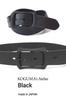 [KOGUMA BELT] Made In Japan, Tochigi Leather - Enjoy the Beauty of Leather and Black. A Heavy-duty Genuine Leather Belt with a Buckle. Atelier Black