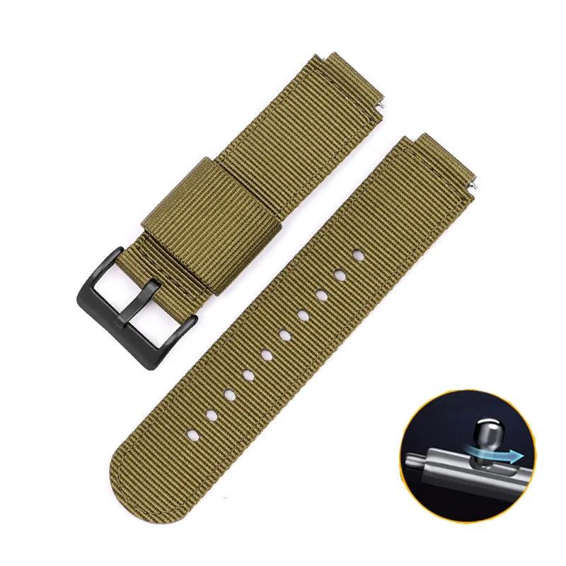 

16мм 18мм Вигнутий ремінець для Casio G-SHOCK GA-100/140/700/800 GD-110 DW-5600 GM-110 GM-2100 AQ-S810 AE-1000 F-108 Нейлоновий ремінець для годинника 16 чорний/зелений