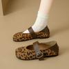 CRLAYDK Fashion Loafers for Women Business Casual Shoes Comfortable Penny Walking Ladies Slip On Leopard Work Dress Flats