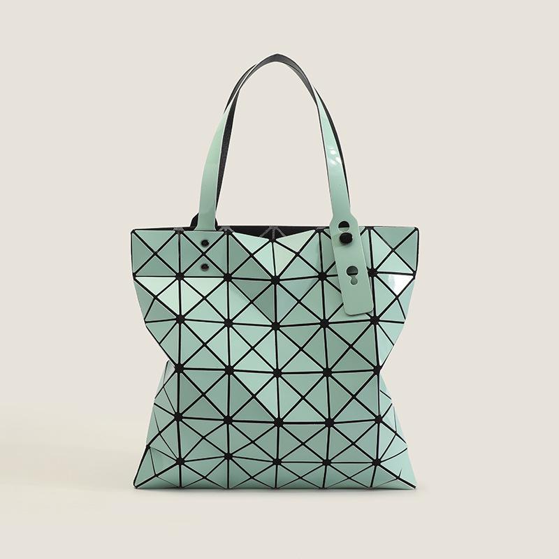 

Японская женская сумка-тоут Miyake-Style большой вместимости с геометрическим ромбовидным узором