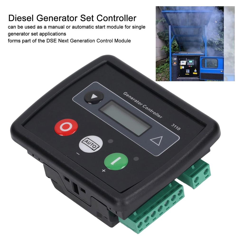 DSE3110 Generator Set Controller Backlit LCD Display Programmable Electronic Generator Controller Module Generator Accessories