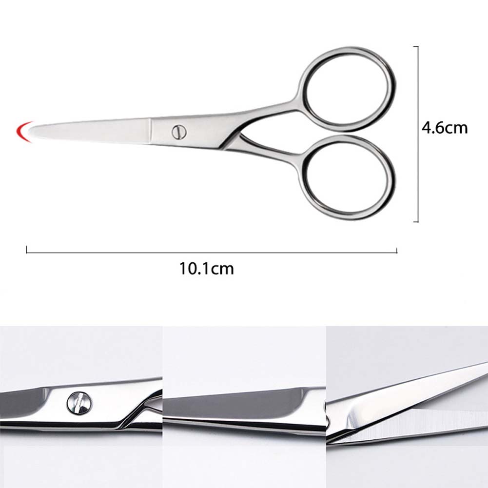 Men S Beard Care Set Contains Cream Oil Double Sided Comb Brush Scissors 5 Pcs Set