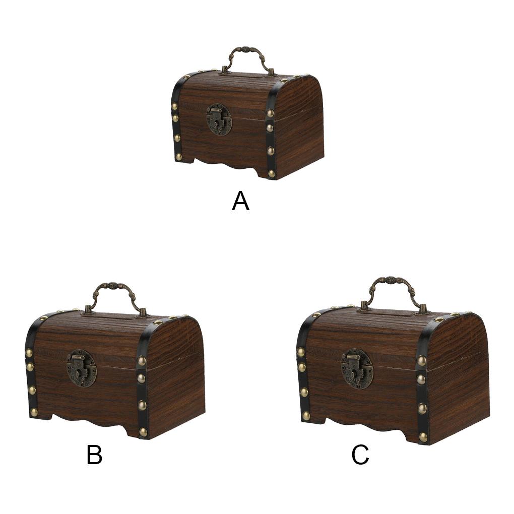 Saving Pot Large Capacity Piggy Bank Retro Vintage Wear-resistant Storage Tank Classic Storage Case Money Box L