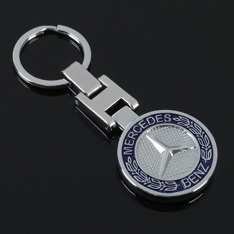 XUV2 1PCS High Quality Metal Car Logo Keychain For Mercedes Benz AMG W205 C300 W203 W206 W169 W176 LKYSH-BECHI Interior Mouldings