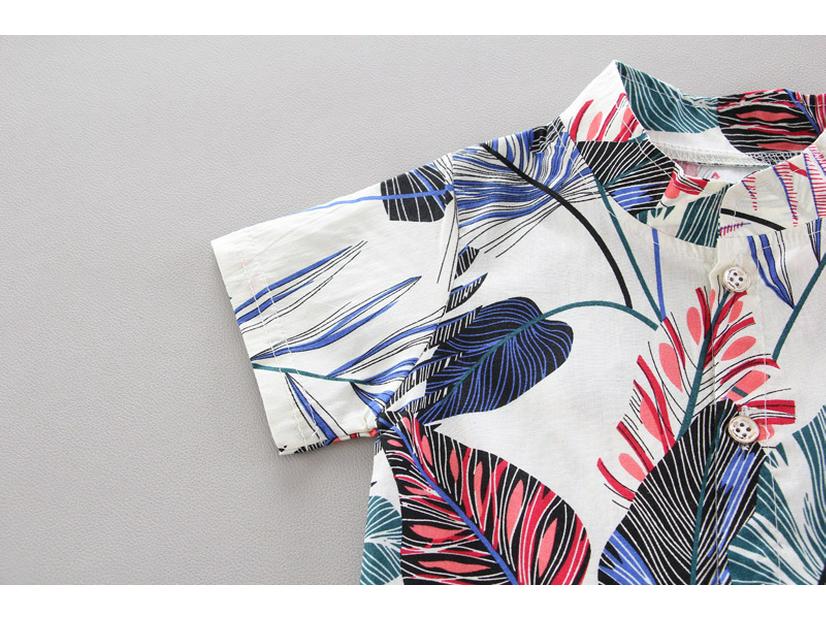 Southeast Asian Style Summer Boys' Short-Sleeved Suit (Ages 0-4)