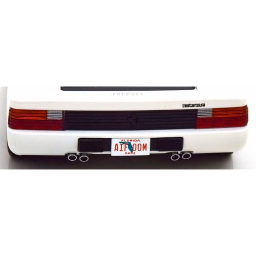 KK-Scale 1/18 Scale Ferrari Testarossa 1984 White US Specification (Miami Vice) Ferrari Testarossa Monospecchio White US Version (KKDC180502)