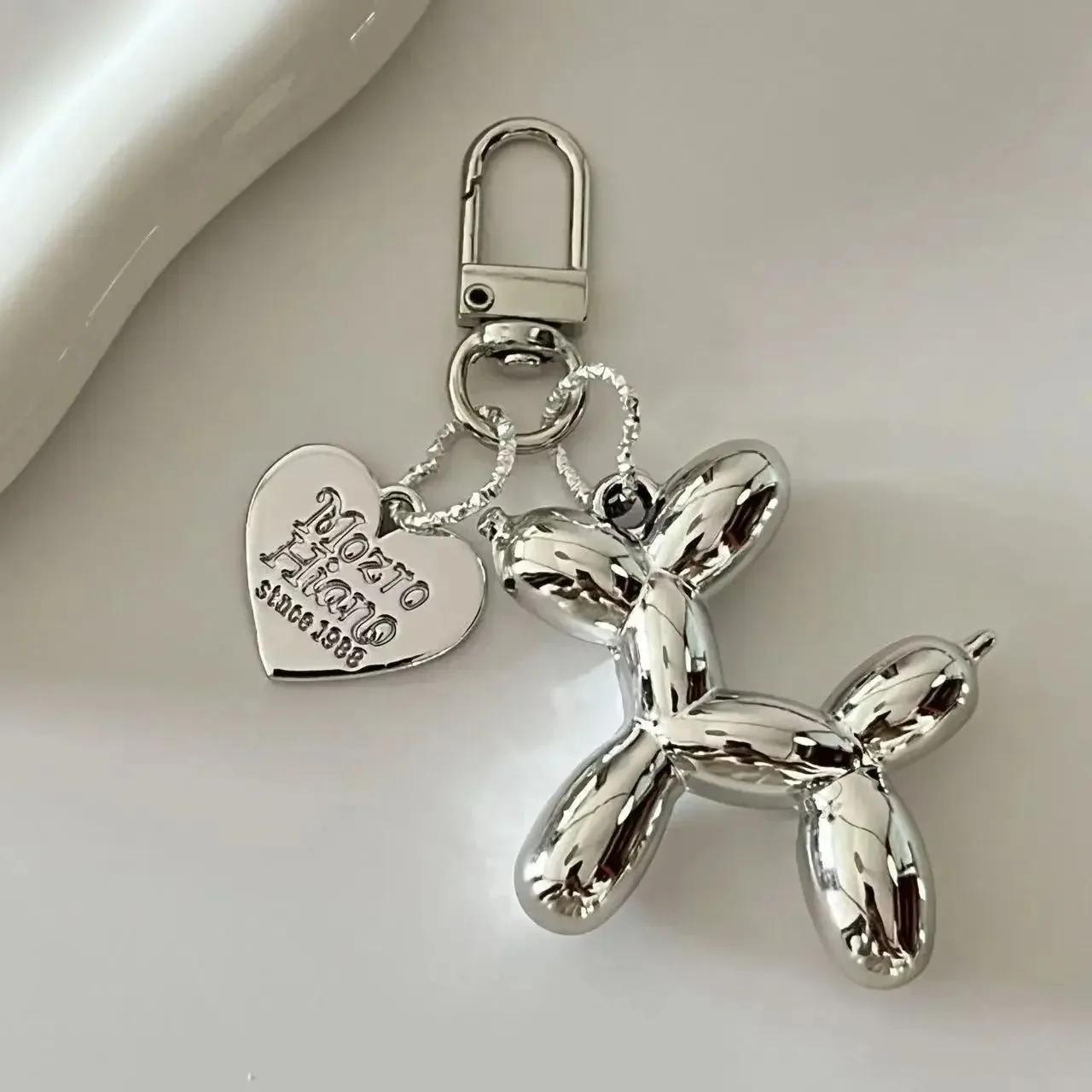 

Cute Bling Heart Bear Animal Candy Keychain Ring for Women Friend Lovers Lovely Creative Bag Car Earphone Box Key Accessories 8 cm