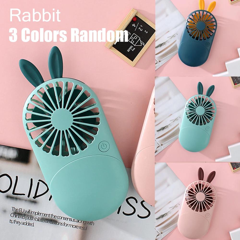 

Летний Милый Портативный Мини-Вентилятор Ручной Заряжаемый от USB Настольные Вентиляторы Регулируемый Летний Охладитель Для Путешествий на Открытом Воздухе Офиса