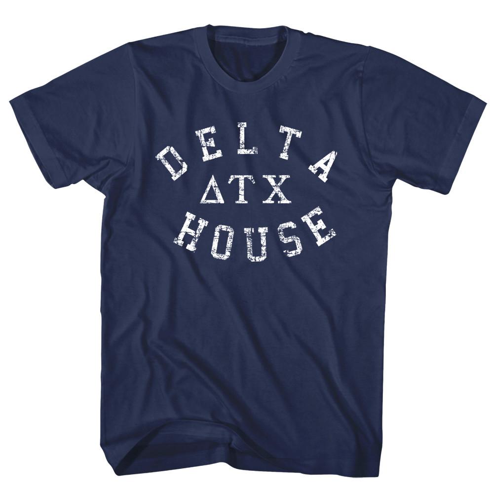 Animal House Delta Chi Fraternity Men T Shirt Belushi Comedy Classic Navy Blue L